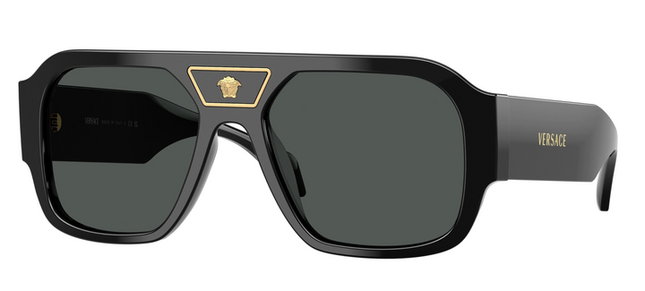 Versace Gafas de sol con máscara VE4446 en negro
