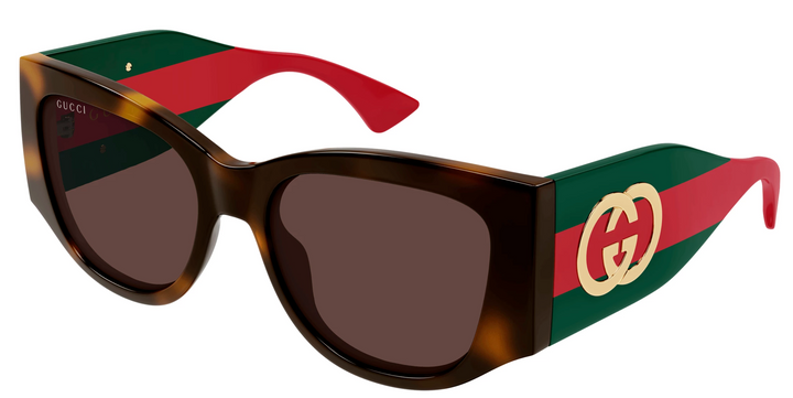 Gafas de sol extragrandes Gucci GG0817S con lentes grises 