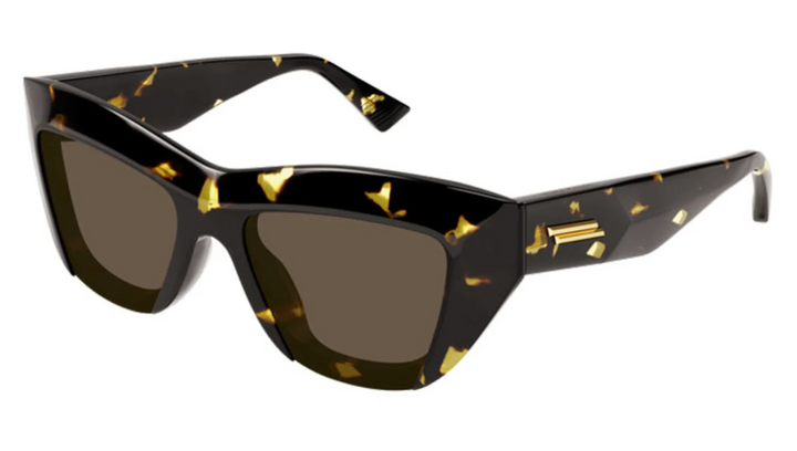 Bottega Veneta BV1218S Tortoise Brown Cat Eye Sunglasses