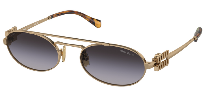 Miu Miu MU54ZS Sunglasses in Antique Gold Grey