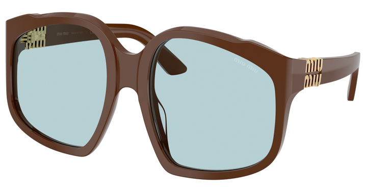 Miu Miu MUA07S Brown Blue Oversized Sunglasses