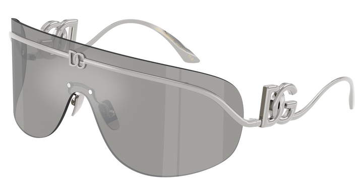 Dolce &amp; Gabbana DG2298B Gafas de sol con escudo negro cristalino 