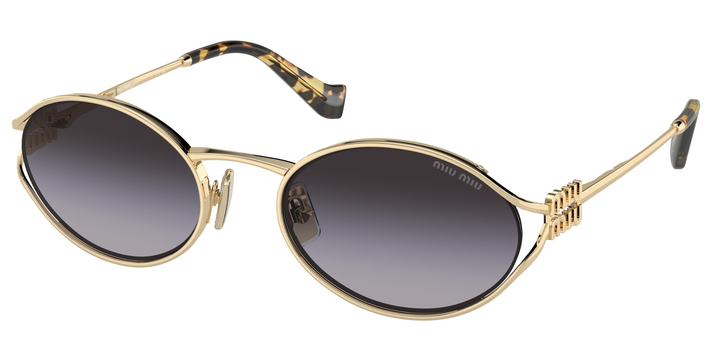 Miu Miu MU52YS Gafas de sol de metal dorado