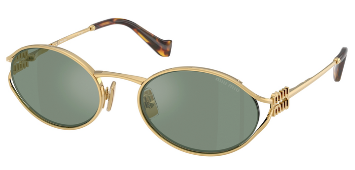 Miu Miu MU52YS Gafas de sol de metal dorado