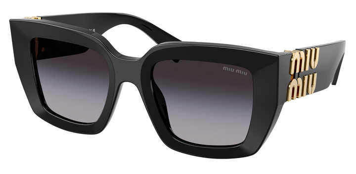 Miu Miu MU B05S Black Square Sunglasses