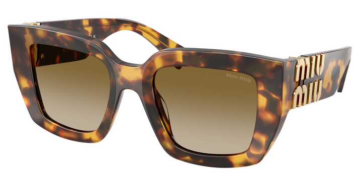 Miu Miu MU B05S Honey Tortoise Square Sunglasses