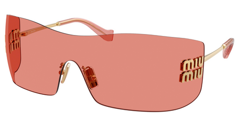 Miu Miu MU B53S Pink Mirror Rimless Mask | Designer Daydream