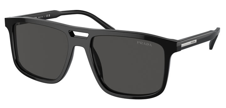 Prada PR A22S Unisex Aviator Sunglasses in Black - Designer Daydream