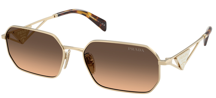 Gafas de sol Prada PR A51S en espejo azul dorado 