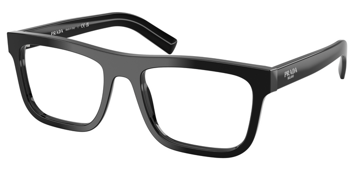 Prada PR C03V Square Eyeglasses Frames in Black