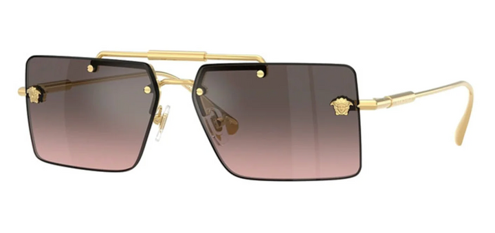 Versace VE2245 Gafas de sol Medusa cuadradas grises 