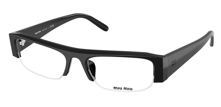 Miu Miu MU B07S Black Bluelight Sunglasses