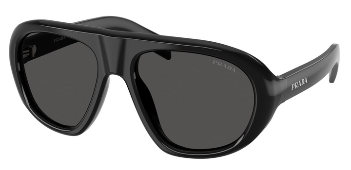Prada PR C05S Aviator Sunglasses in Black