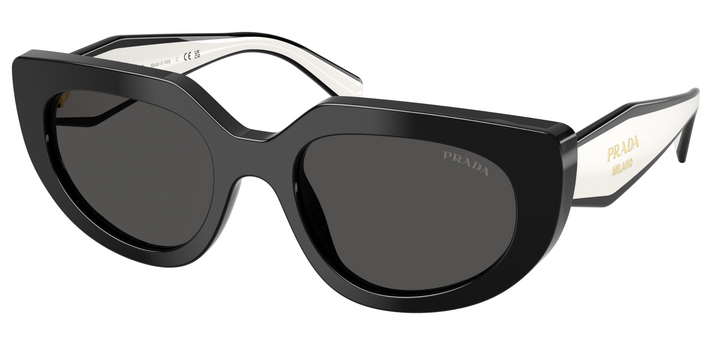 Prada PR D02S Cat Eye Sunglasses in Black White