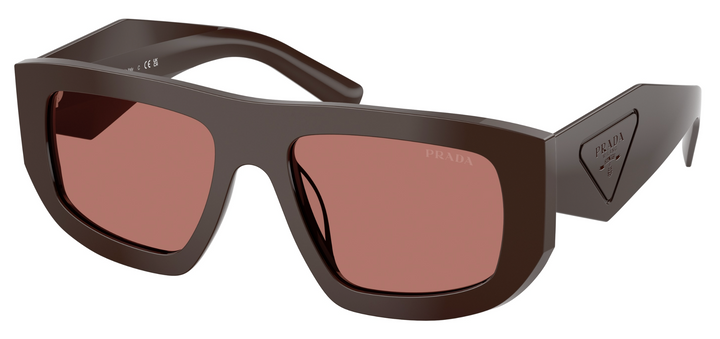 Prada PR D04SU Aviator Sunglasses in Burgundy