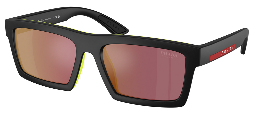 Prada Sport PS A07S Sunglasses in Black Red Mirror | Designer Daydream