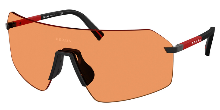 Prada Sport PS B50S Mask Sunglasses in Black Orange