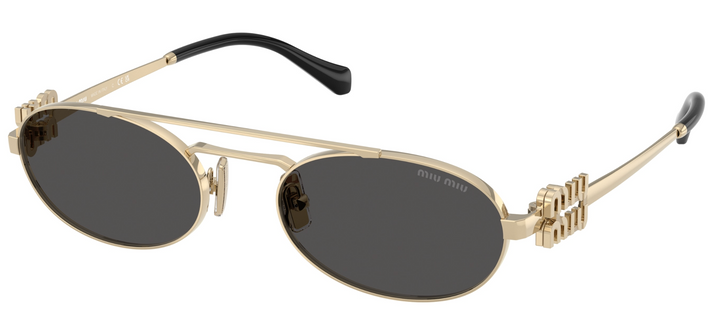 Miu Miu MU54ZS Sunglasses in Gold Grey