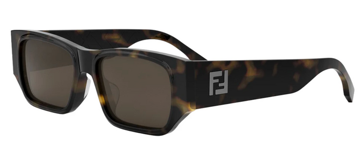 Fendi FE40040U Gafas de sol redondas negras con espejo 