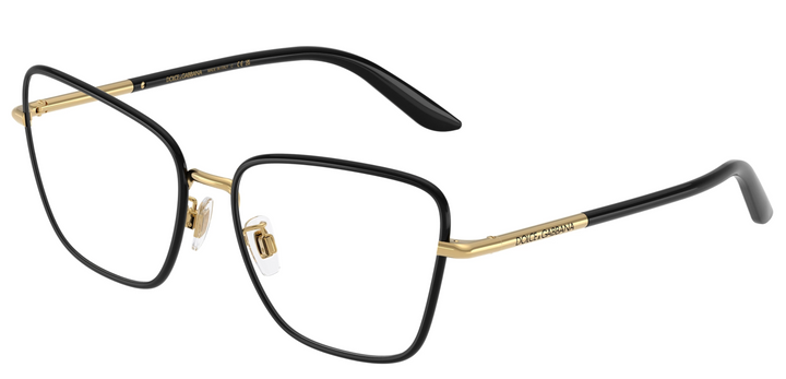 Dolce & Gabbana DG1359 Black Gold Cat Eye Frames