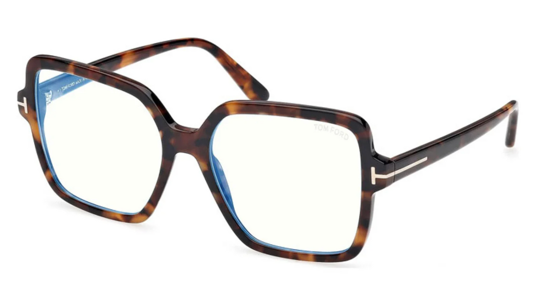 Tom Ford FT6063-B Havana Brown Square Bluelight Frames