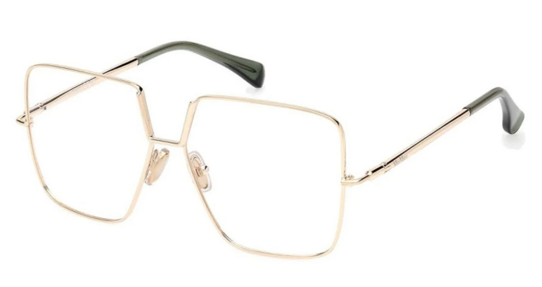 Max Mara MM5120 Oversized Eyeglasses Frames in Gold