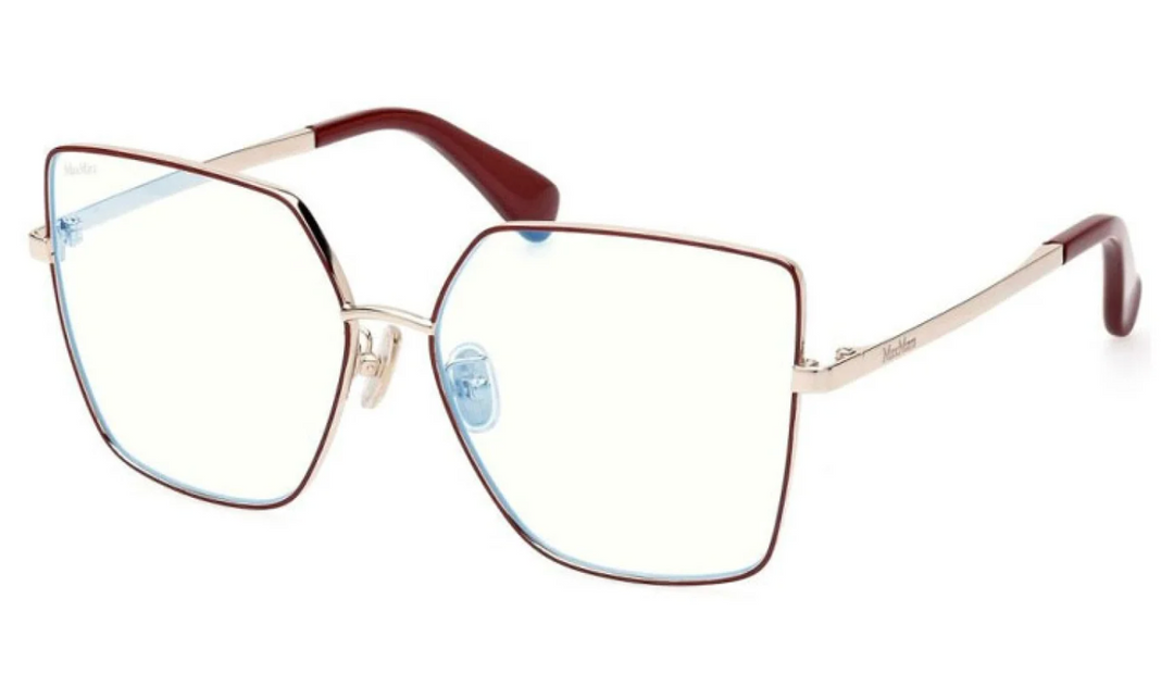 Max Mara MM5073-H Bluelight Eyeglasses Frames in Burgundy