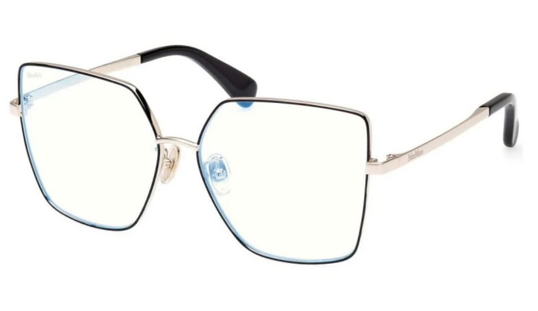 Max Mara MM5073-H Bluelight Eyeglasses Frames in Black