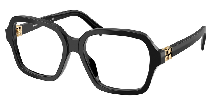 Miu Miu MU03YV Black Square Eyeglasses Frames - Designer Daydream