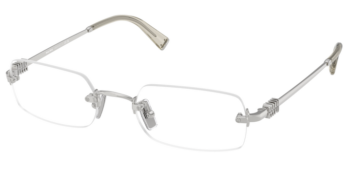 Miu Miu MU50YV Silver Rimless Eyeglasses Frames