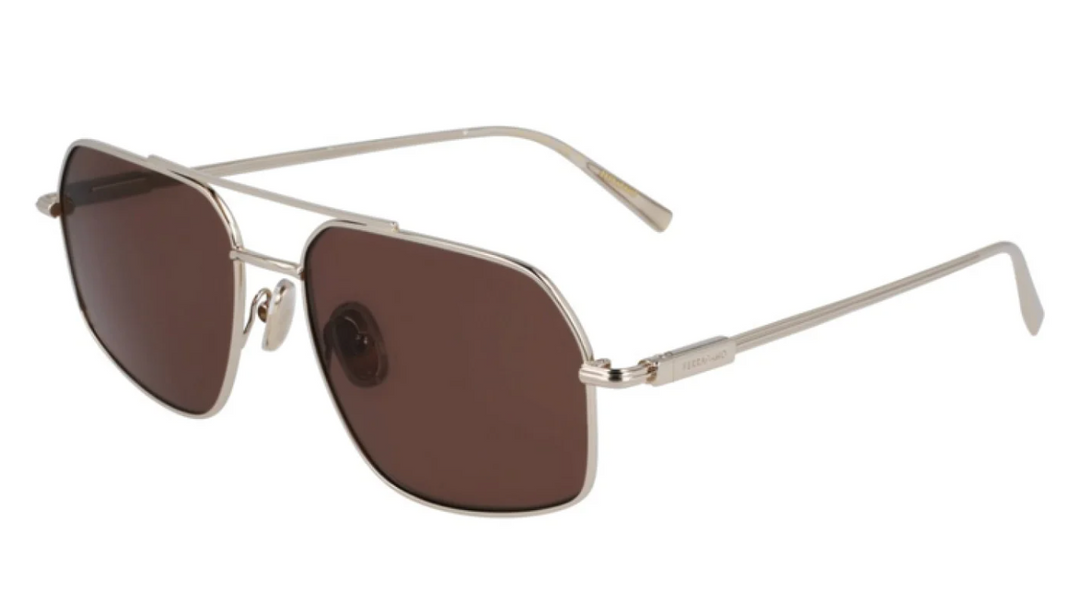 Salvatore Ferragamo SF225S gafas de sol azules sin montura