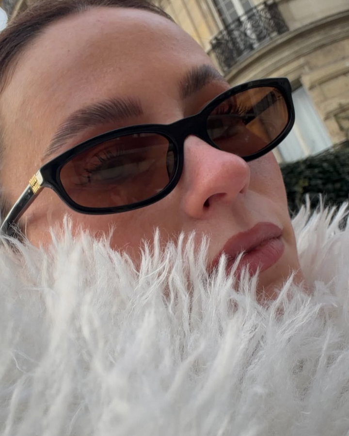Miu Miu MU A06S Black Brown Sunglasses