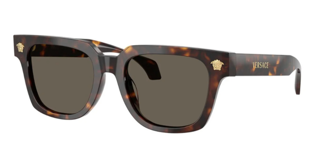 Versace VE4510U Havana Brown Square Medusa Sunglasses