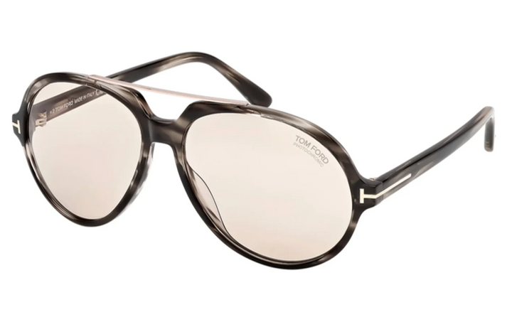 Tom Ford Alato FT1210 Aviator Sunglasses in Havana Photochromic