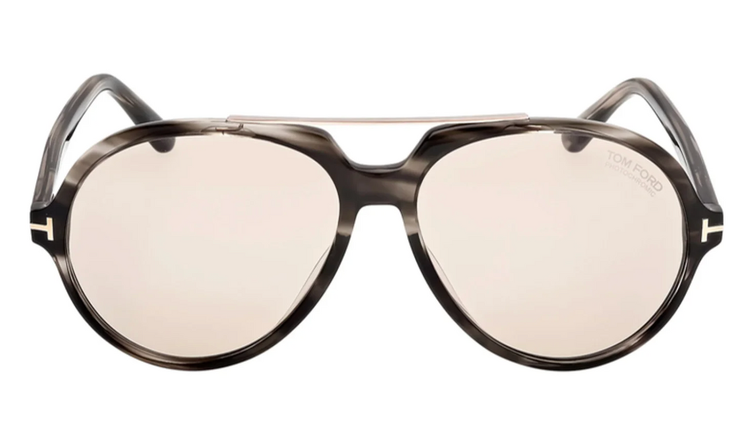 Tom Ford Alato FT1210 Aviator Sunglasses in Havana Photochromic