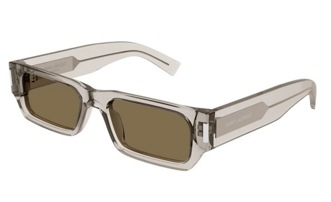 Saint Laurent SL660 Sunglasses in Transparent Beige