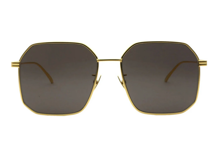 Bottega Veneta BV1108SA Gold Square Sunglasses