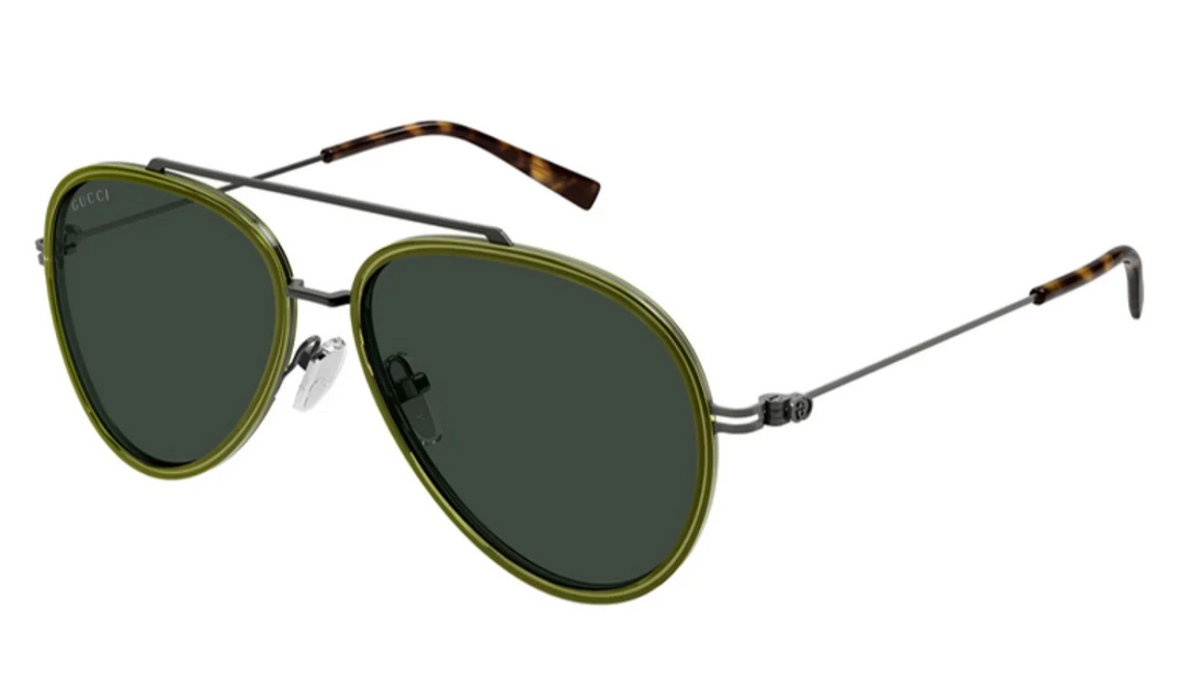 Gucci GG1981S Aviator Sunglasses in Green