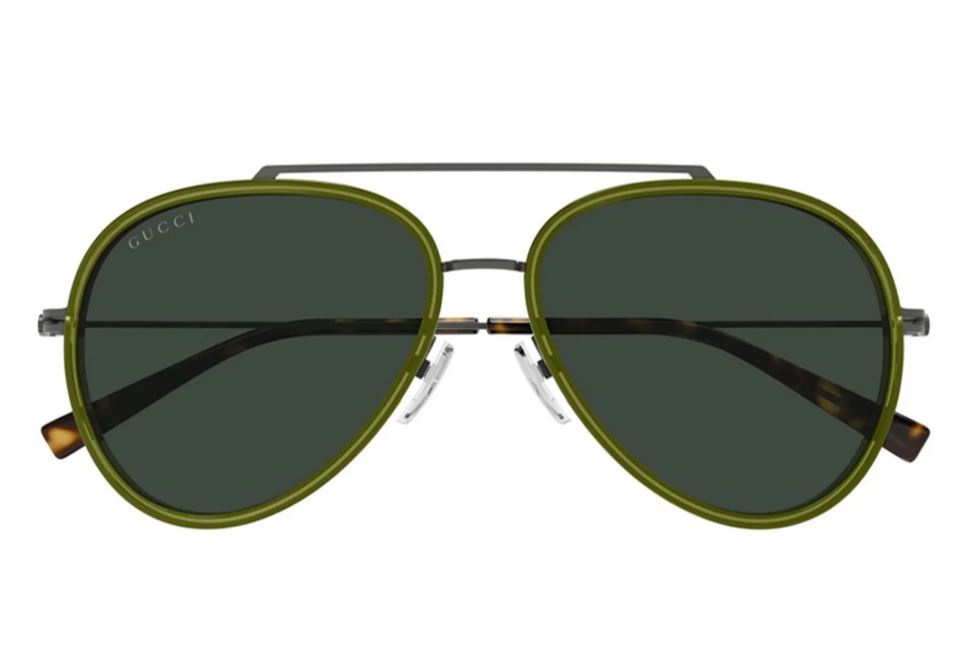 Gucci GG1981S Aviator Sunglasses in Green