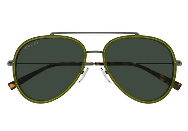 Gucci GG1981S Aviator Sunglasses in Green