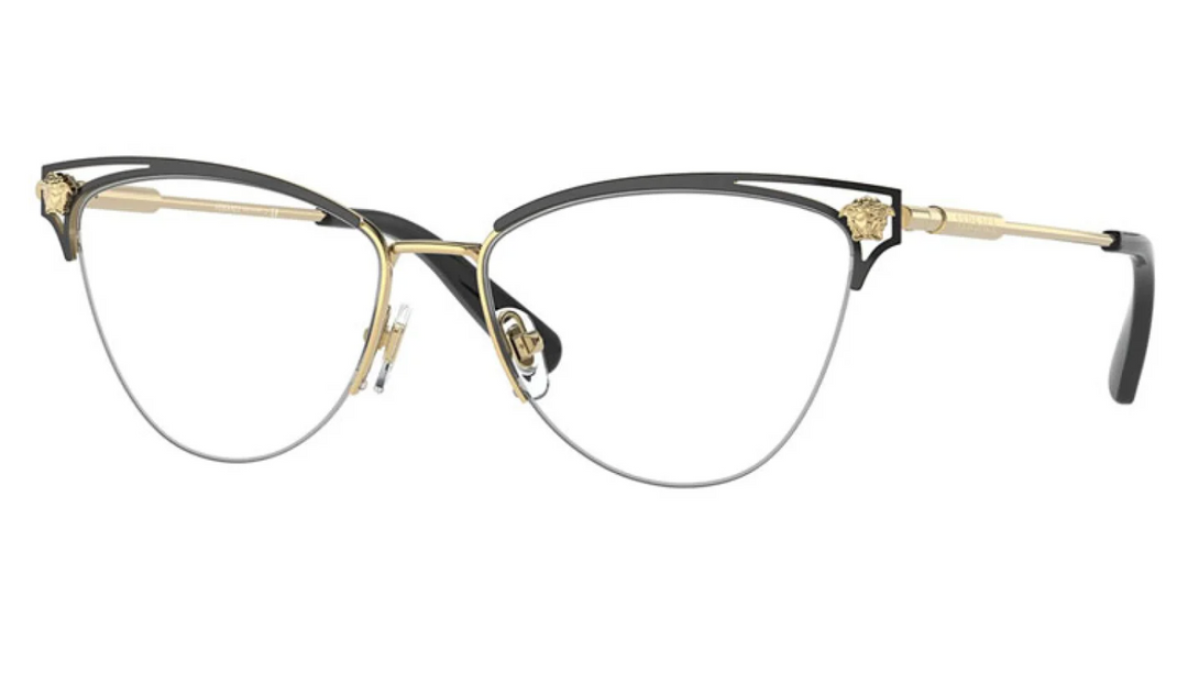 Versace VE1280 Black Metal Cat Eye Frames