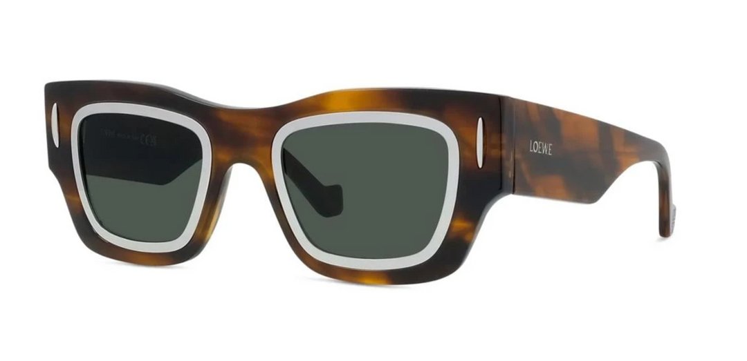 Loewe LW40168I Signature Square Sunglasses in Brown