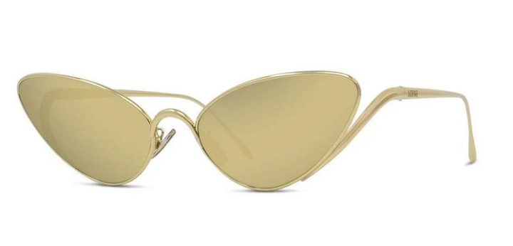Loewe LW40179U Cat Eye Sunglasses in Gold Mirror