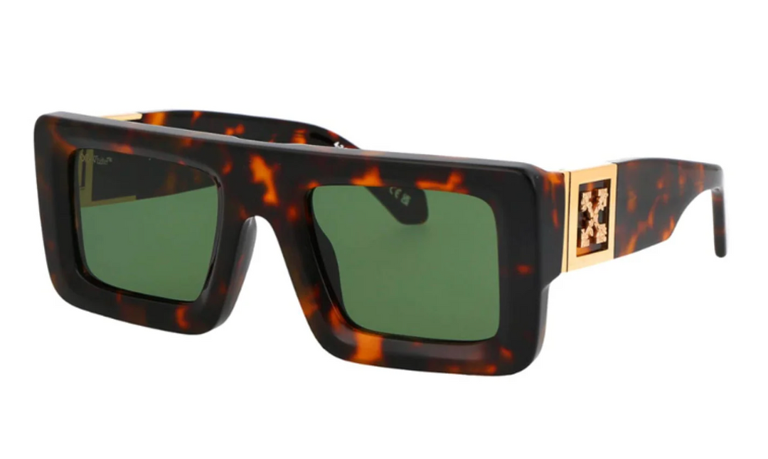Off White Leonardo Sunglasses in Havana Brown