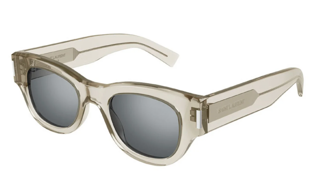 Saint Laurent SL573 Sunglasses in Transparent Mirror