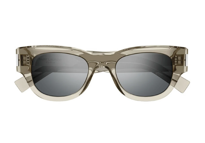 Saint Laurent SL573 Sunglasses in Transparent Mirror
