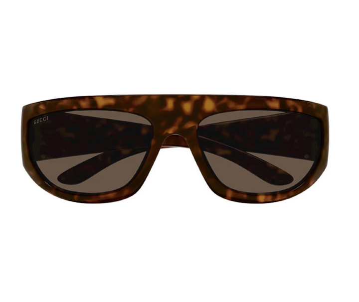 Gucci GG1574S Mask Sunglasses in Havana Brown