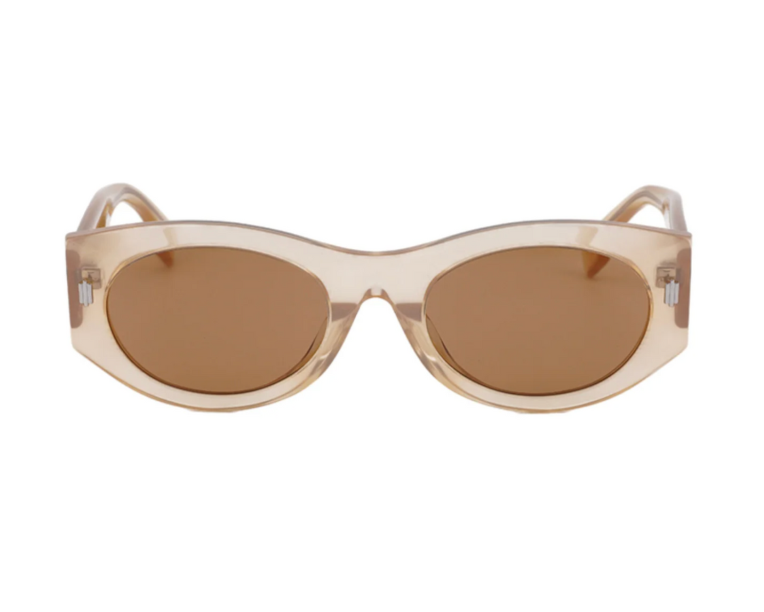 Fendi Roma FE40125F Sunglasses in Beige Transparent