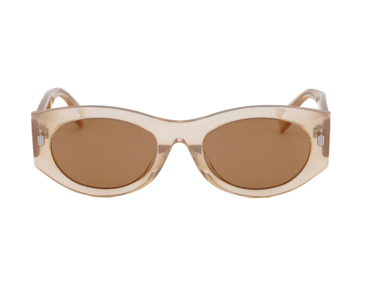 Fendi Roma FE40125F Sunglasses in Beige Transparent