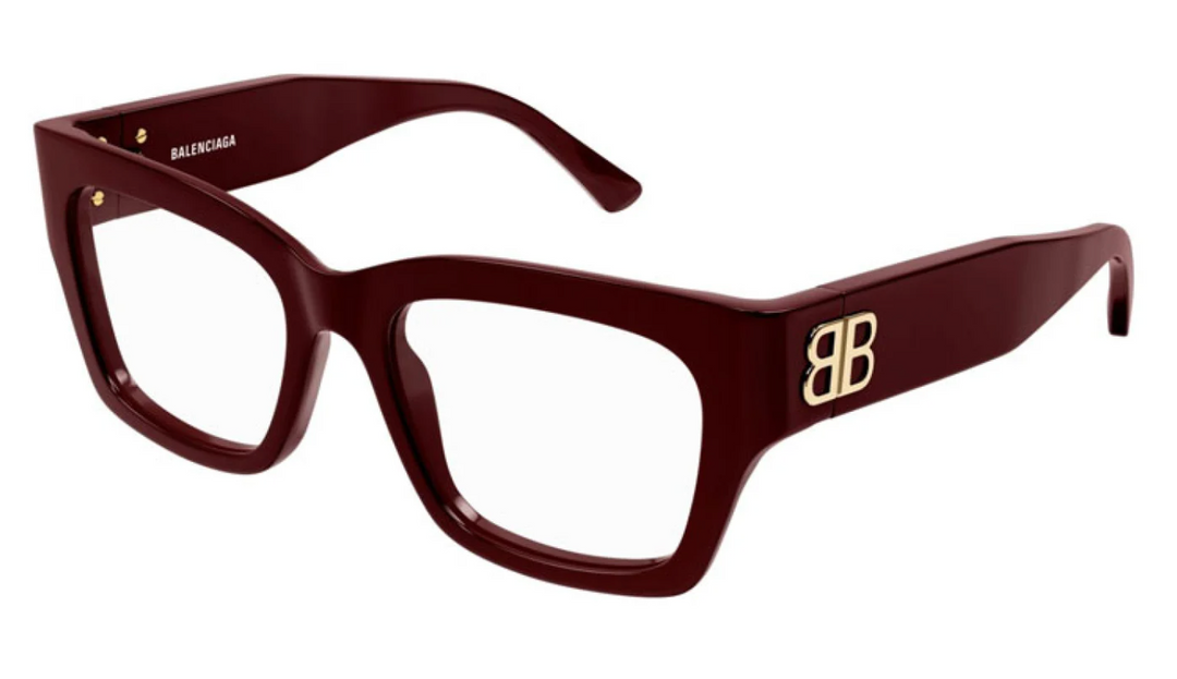 Balenciaga BB0325O Cat Eye Frames in Burgundy